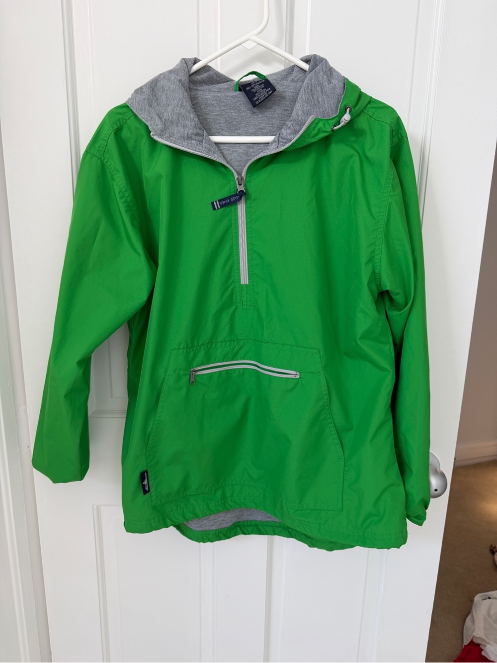 Charles River Green Hooded Anorak Pullover Jacket